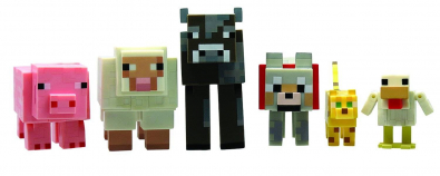 Игровой Набор фигурок животных Minecraft - 6 шт