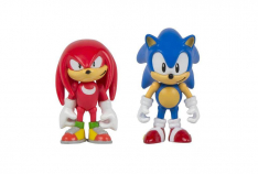 Sonic 25th Anniversary 3 inch Action Figure with Comic Book - Sonic and Knuckles