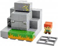 Minecraft Mini Figure and Stone Playset - Waterfall Wonder