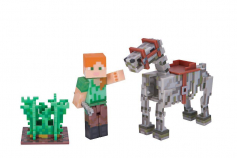 Minecraft Series 3 Action Figure - Alex with Skeleton Horse