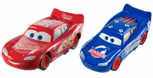 Disney Pixar Cars 3 1:55 Scale Diecast Car - Lightning McQueen and Fabulous Lightning McQueen