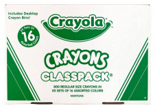 Crayola 800ct Crayon Classpack 16 colors