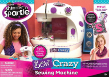 Cra-Z-Art Shimmer 'N Sparkle Sew Crazy Sewing Machine Craft Kit
