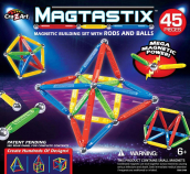 Cra-Z-Art Magtastix with Rods and Balls Building Set 45 Pieces