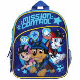 Paw Patrol Chase, Marshall and Skye "Mission Control" 10 inch Mini Backpack with Side Mesh Pockets
