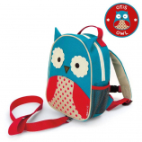 Skip Hop Otis Owl Safety Harness Backpack with Side Mesh Pocket
