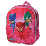 PJ Masks My Mission Sublimation Print Owlette Patch 10-inch Backpack with Side Mesh Pockets