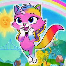 Игрушки Rainbow butterfly unicorn kitty - Радужная Бабочка Единорог Китти