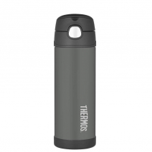 Thermos Funtainer 16 Ounce Insulated Bottle - Charcoal