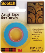 Scotch Artist Tape For Curves - 0.125" x 10 yd