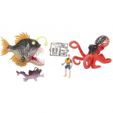 Animal Planet Angler Fish and Octopus Playset