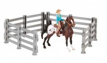 Breyer Stablemates Horse and Riders Set