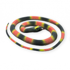 Animal Planet Coiled Black, Red and Yellow Snake