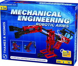 Thames & Kosmos Mechanical Engineering Robotics Arms Experiment Kit - 199 Piece