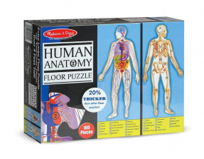 Melissa & Doug Human Anatomy Cardboard Floor Jigsaw Puzzle - 100-Piece