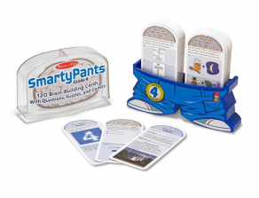 Melissa & Doug Smarty Pants 4th Grade Card Set - 120 Educational, Brain-Building Questions, Puzzles, and Games