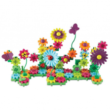 Learning Resources Gears! Gears! Gears! Build and Bloom Flower Garden Building Set 116 Pieces