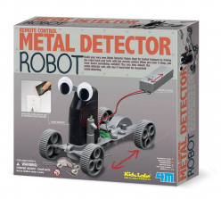 4M Kids Labs Remote Control Metal Detector Robot Science Kit