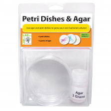 Petri Dishes and Agar Powder 3 Bundle Set - 9-piece