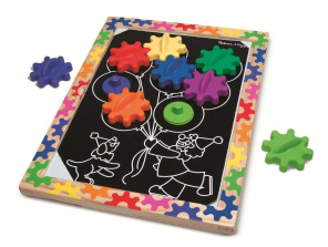 Melissa & Doug Switch and Spin Magnetic Gear Board - Educational Toy With 8 Gears and 5 Double-Sided Designs