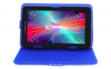 LINSAY 7 inch Quad Core Dual Camera Android Tablet - Blue Protective Case