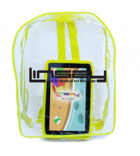 LINSAY 7 inch Quad Core IPS Screen 1280 x 800 Dual Camera Android Tablet Bundle with Yellow Defender Case with Backpack