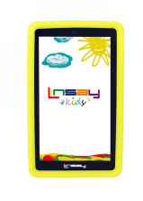 LINSAY 7 inch Quad Core Kids Funny Android Tablet - Yellow