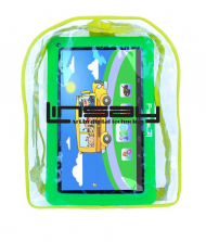 LINSAY 10.1 inch Quad Core New Kids Funny Tablet with Backpack - Green