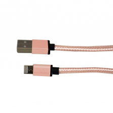 DuoCable 2-in-1 Charger and Sync USB - 3.3 foot Rose Gold