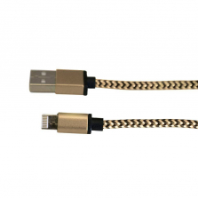 DuoCable 2-in-1 Charger and Sync USB - 3.3 foot Gold