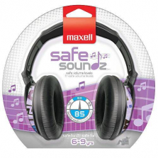 Maxell Safe Soundz Headphones Ages 6-9 - Purple