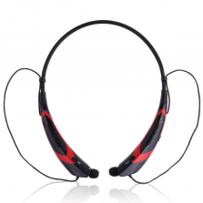 PK Bluetooth Wireless Headset - Black/Red