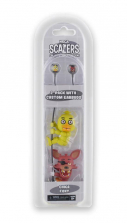 NECA Scalers Five Nights at Freddy's 2 inch Characters Figure with Earbuds - Chica and Foxy