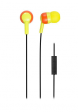 Wicked Audio Bandit Earbuds with In Line Mic - Lime/Orange