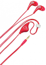 Hello Kitty Jeweled Earbud Headphones - Red