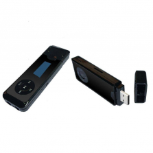 MP3 Player with Dual Earphone Jack - Black