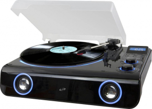 iLive All-in-one Turntable with Bluetooth, Radio and Stereo Speakers