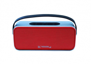 LINSAY New High-End Portable Wireless Bluetooth Speaker with Microphone Rechargeable - Red