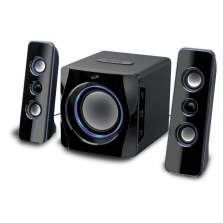 iLive Wireless Bluetooth Speaker System with Subwoofer - Black
