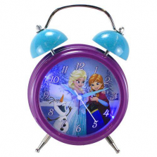 Disney Frozen Twin Bell Bank Musical Alarm Clock - Ana/Elsa/Olaf