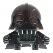 Darth Vader Alarm Clock with 12/24 hour Digital Display, Yellow LCD colour