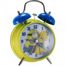 Despicable Me Lenticular Twin Bell Alarm Clock - Minions Bananas
