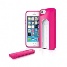 Selfy for iPhone 5/5S with Wireless Bluetooth Remote Shutter (Pink)