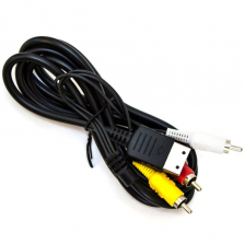 Old Skool SEGA Dreamcast AV Cable - 6 foot/ Black