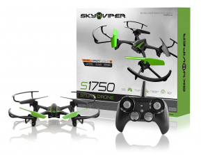 Sky Viper S1750 Remote Control Stunt Drone - Black/Green