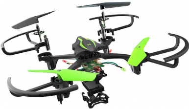 Sky Viper DIY E1700 Remote Control Stunt Drone Kit - Black/Green