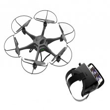 Force Flyers HeadsUp Virtual Reality Explorer Motion Control Drone - 2.4 Ghz Black