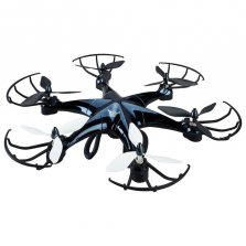 Sky Rider Remote Control Drone with WiFi Camera - 2.4 GHz Black/Blue