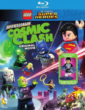 LEGO DC Comics Super Heroes: Justice League Cosmic Clash Blu-Ray with 7 Piece Action Figure