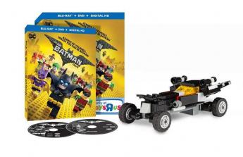 The LEGO Batman Movie Blu-Ray Combo Pack (DVD/Blu-Ray/Digital HD) with Lego Toy